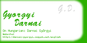 gyorgyi darnai business card